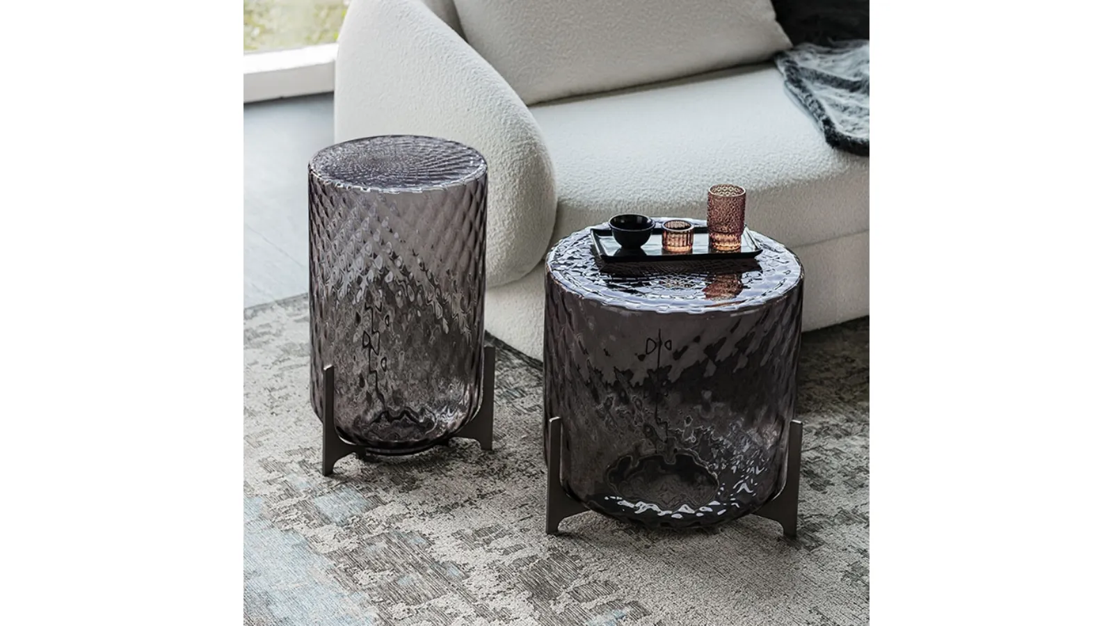 Dodo blown glass coffee table by Cattelan Italia