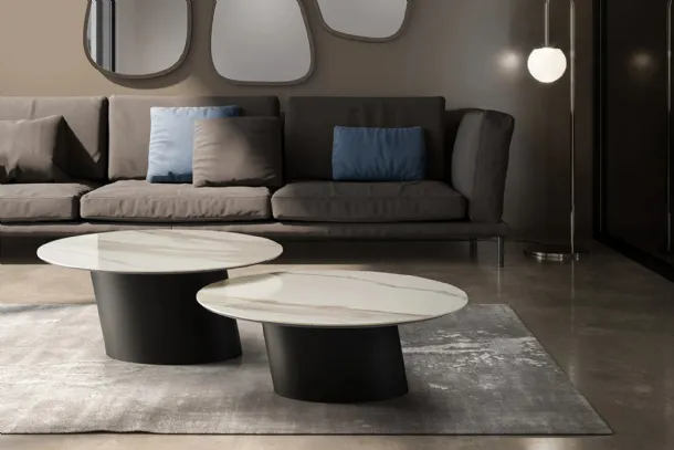 Dorado Low Coffee Table with Ceramic Top by Eforma