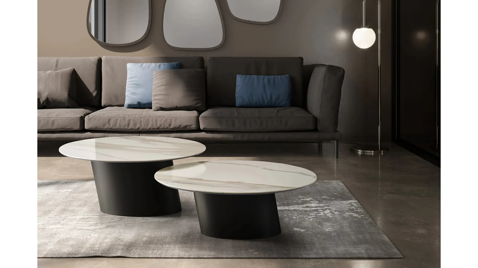 Dorado Low Coffee Table with Ceramic Top by Eforma