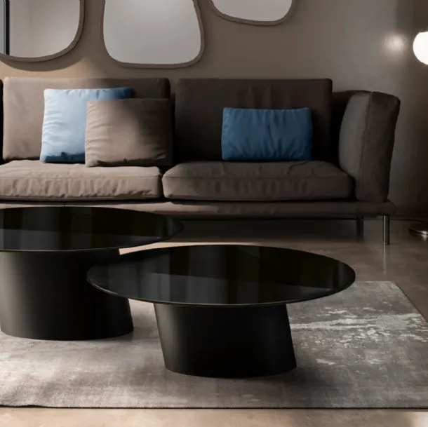Dorado Low Coffee Table with Eforma Crystal Top