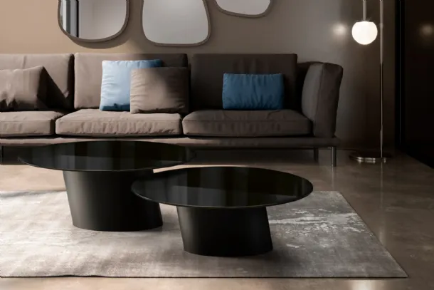 Dorado Low Coffee Table with Eforma Crystal Top