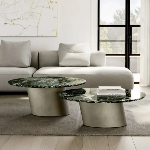 Dorado Low coffee table with Eforma marble top
