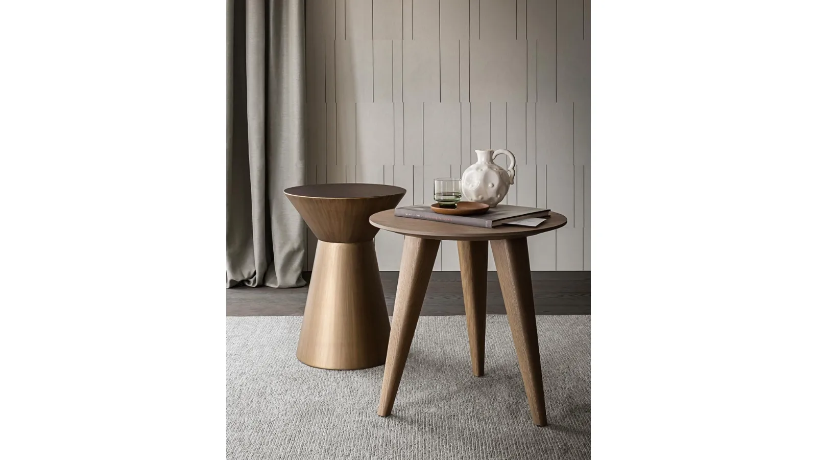 Eddy wooden side tables by Giellesse