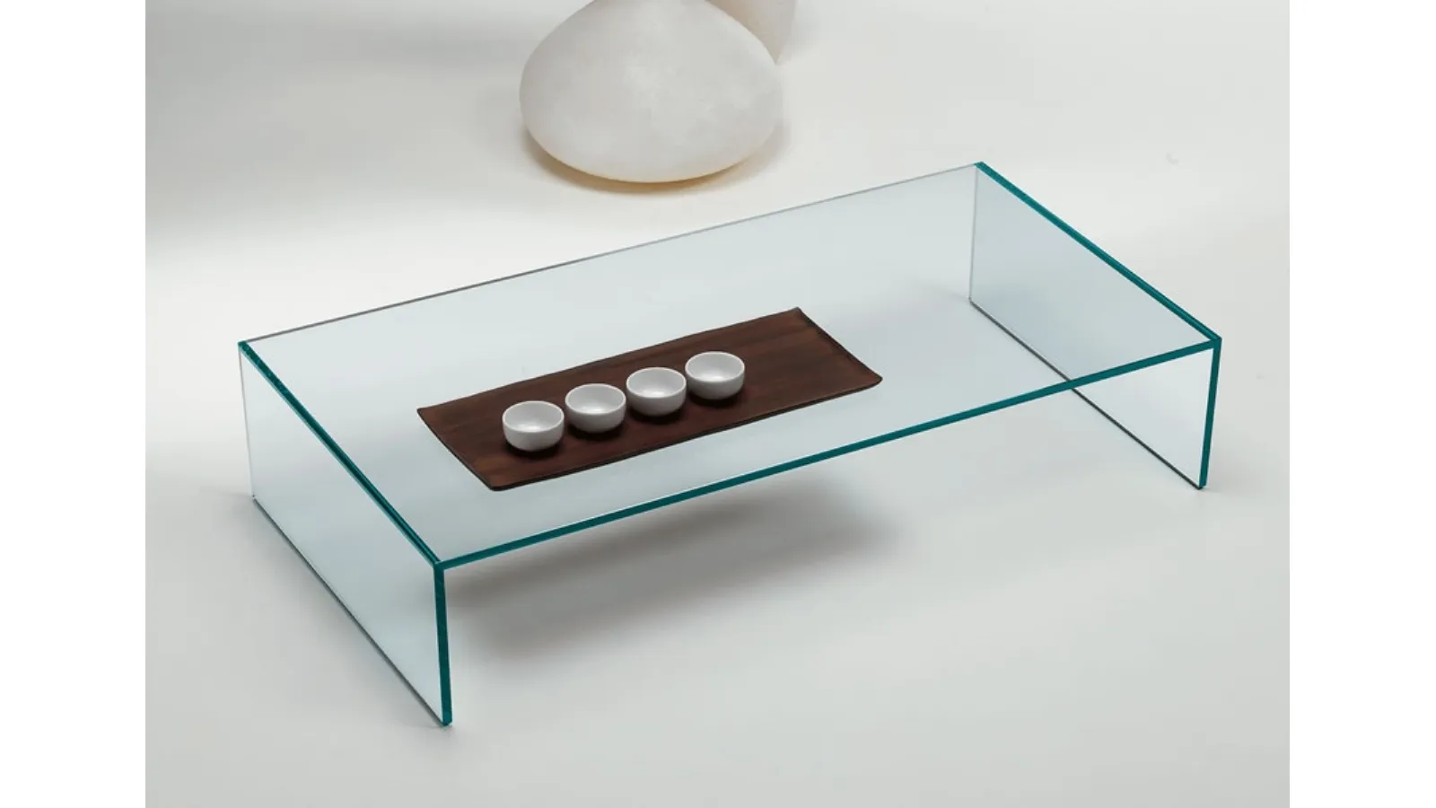 Eden glass coffee table by Tonelli