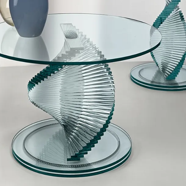 Design side table with rotating base Elica Tonelli