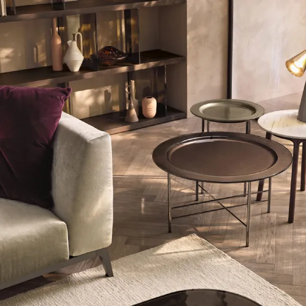 Round En coffee table by Fiam