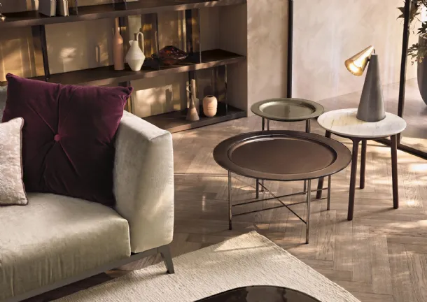 Round En coffee table by Fiam
