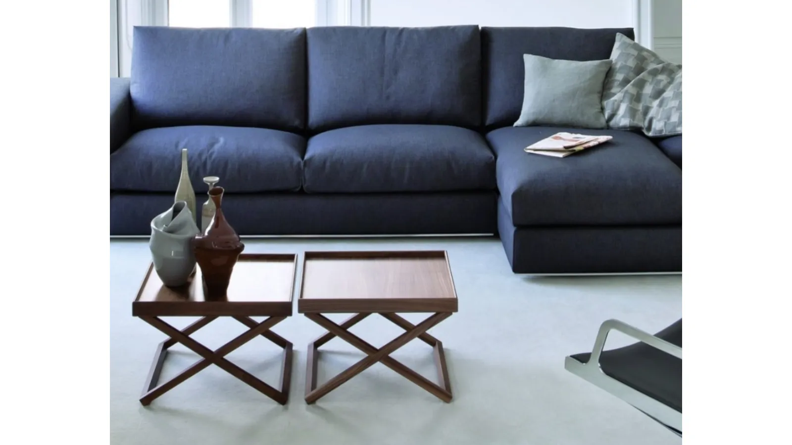 Eureka side tables in Vibieffe wood