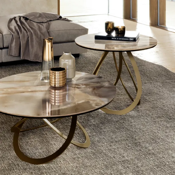 Febe Low coffee table with ceramic top by Eforma