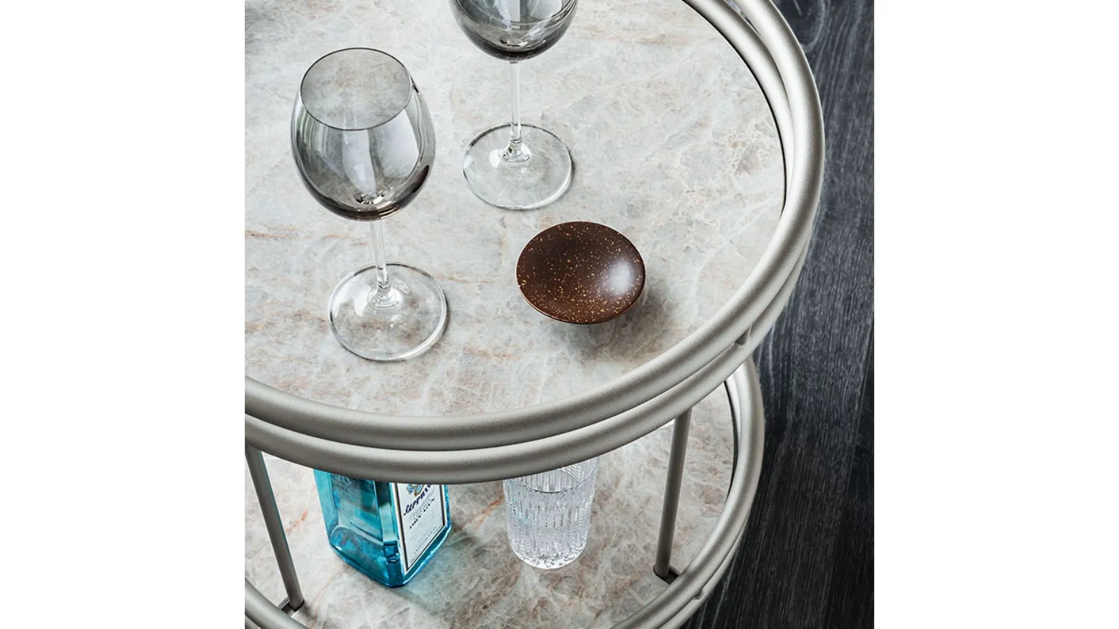 Felix rolling side table by Cattelan Italia