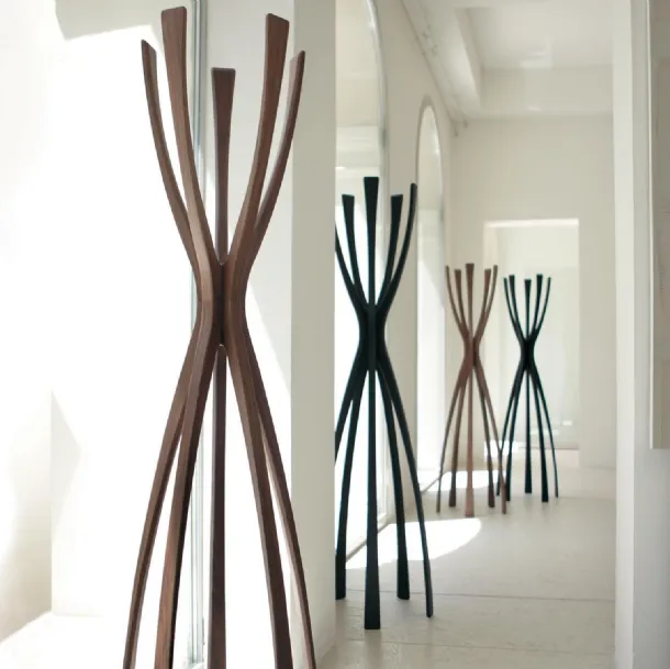 Flamingo solid wood design coat rack by Porada