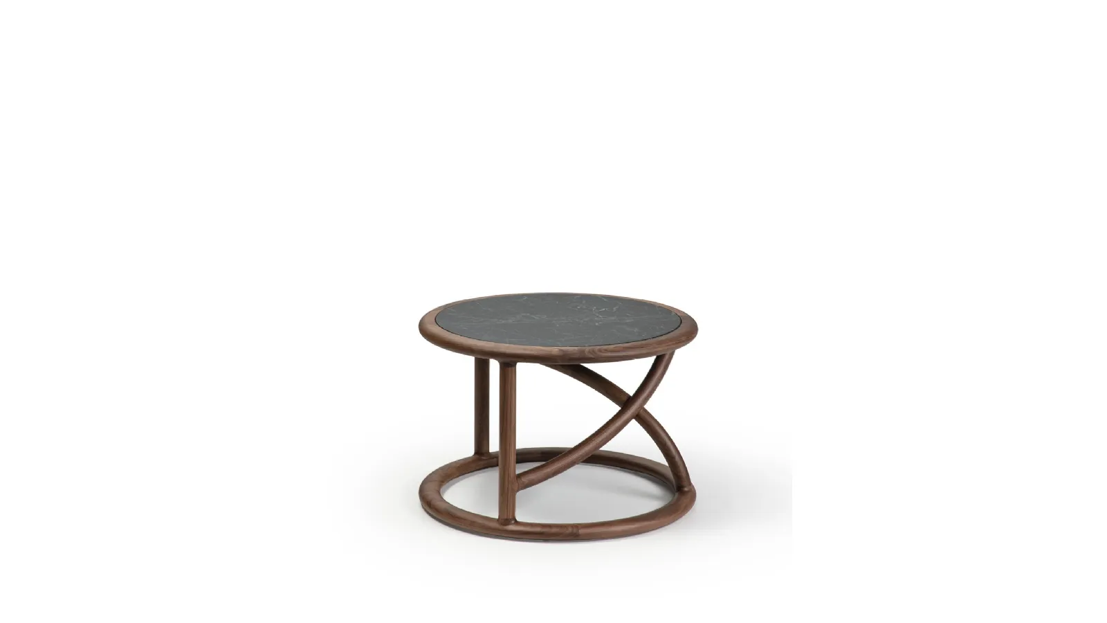 Flip marble and wood coffee table by Porada