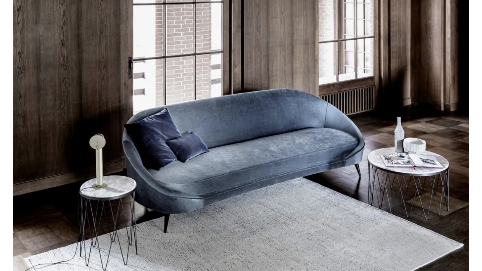 Floris side tables with Vibieffe marble top