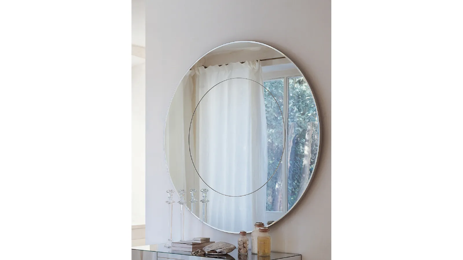 Round Forvanity mirror by Porada