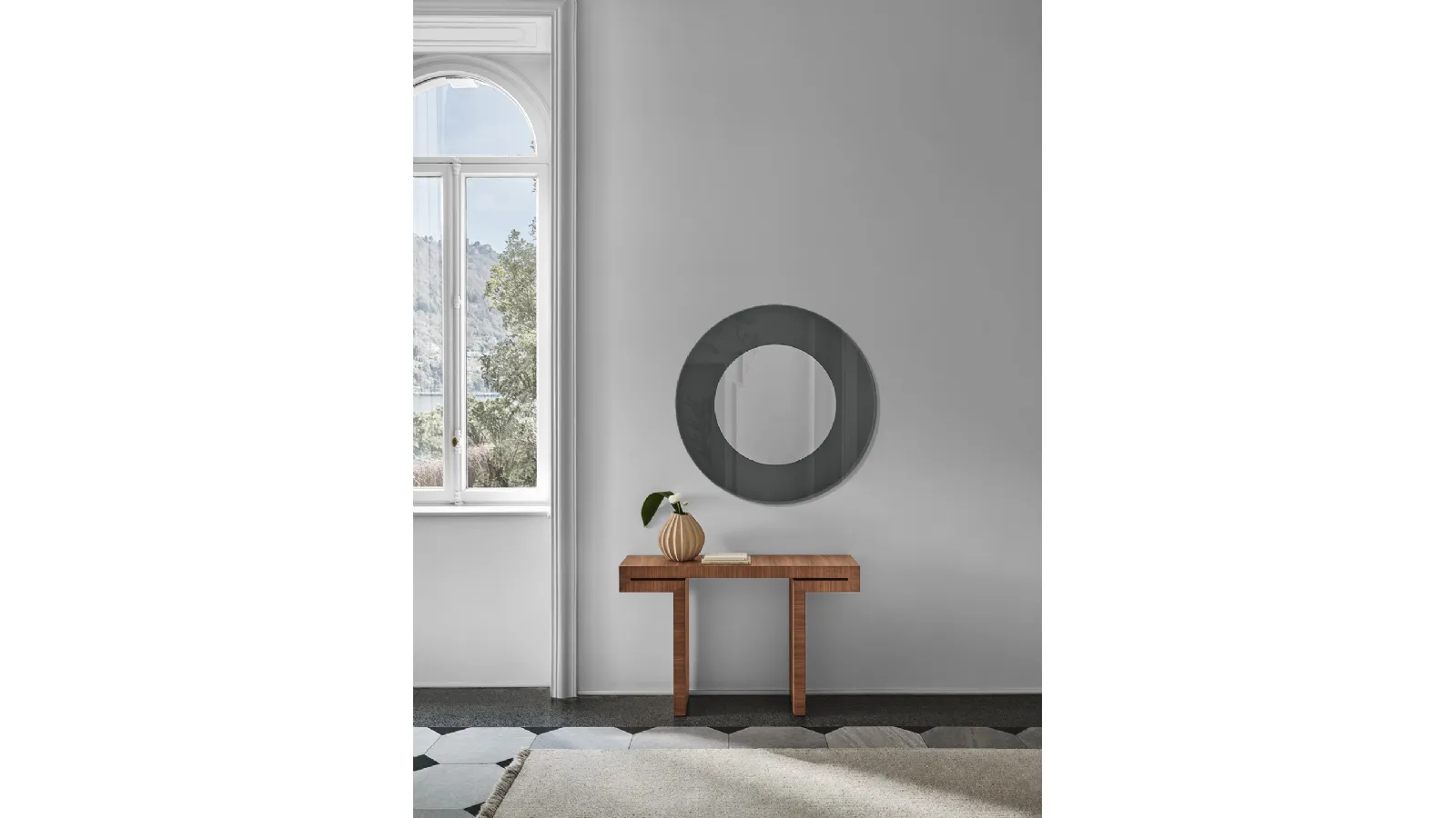 Round Forvanity mirror by Porada