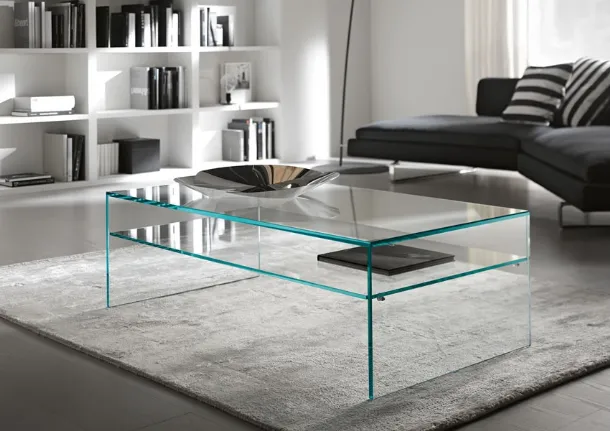 Fratina 2 Glass Bridge Coffee Table by Tonelli