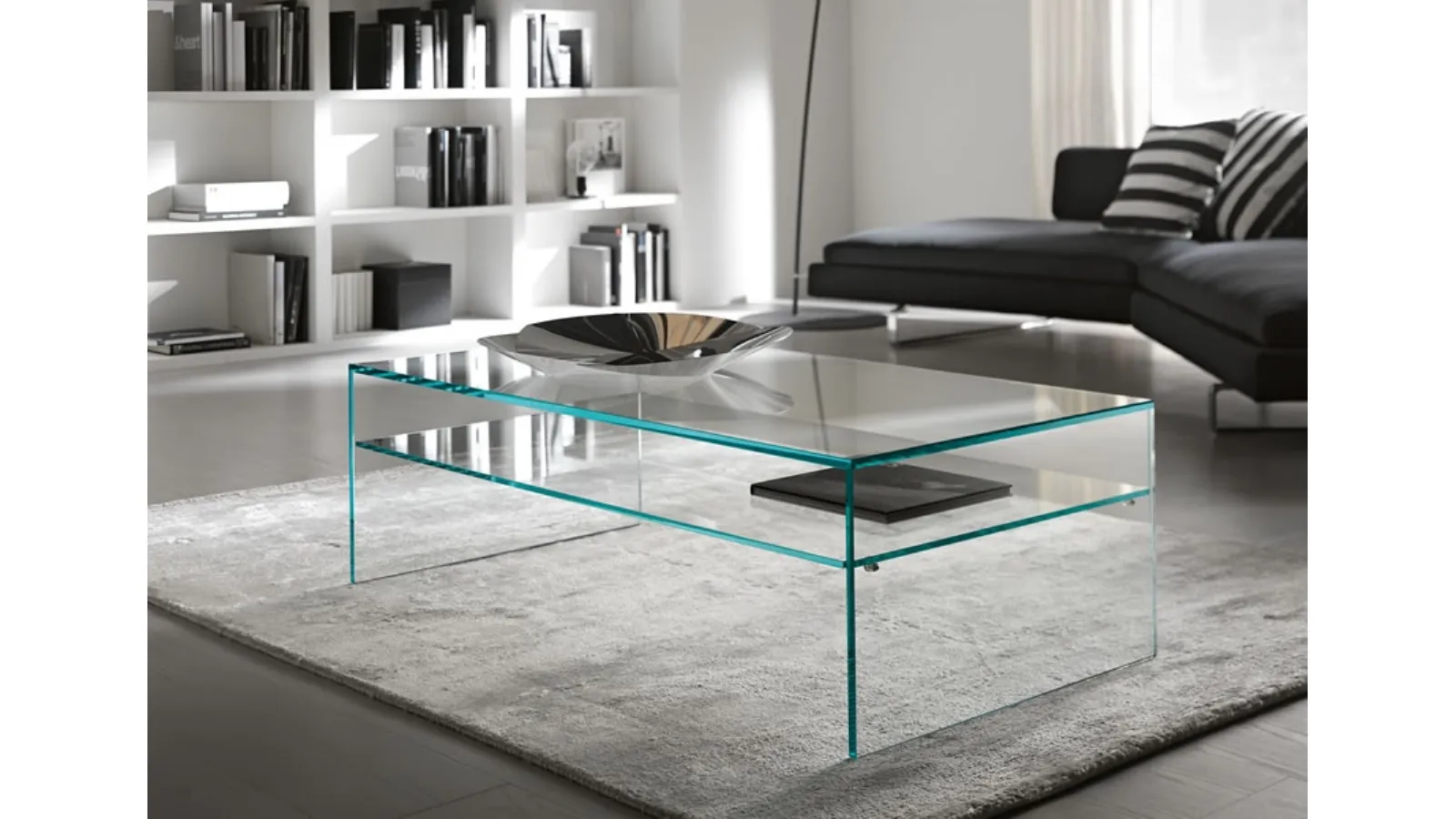 Fratina 2 Glass Bridge Coffee Table by Tonelli