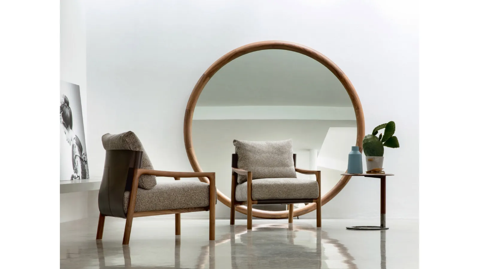 Round Mirror Giove by Porada