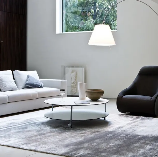 Girò side table with wheels by Zanotta