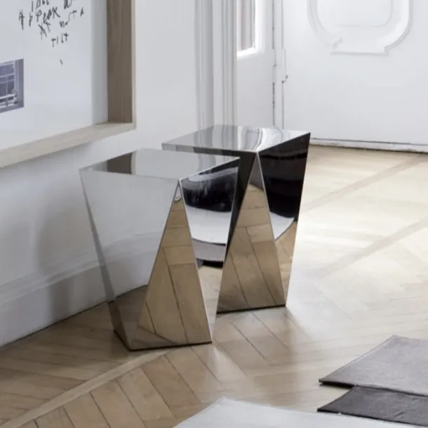 Glowy Side Tables in Steel by Vibieffe