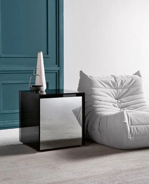 Gotham Glass Side Table by Tonelli