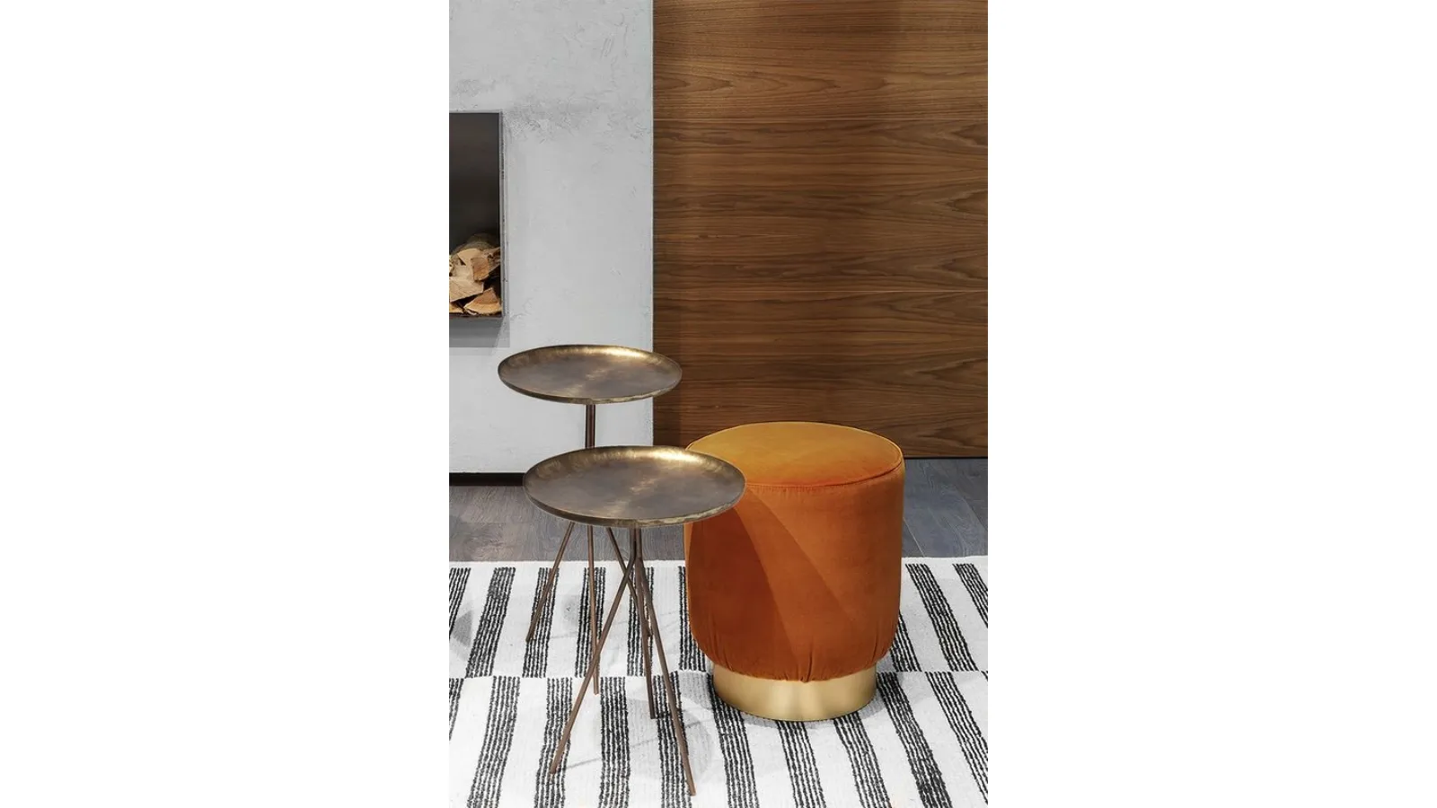 Him&Her Brass Side Table by Vibieffe