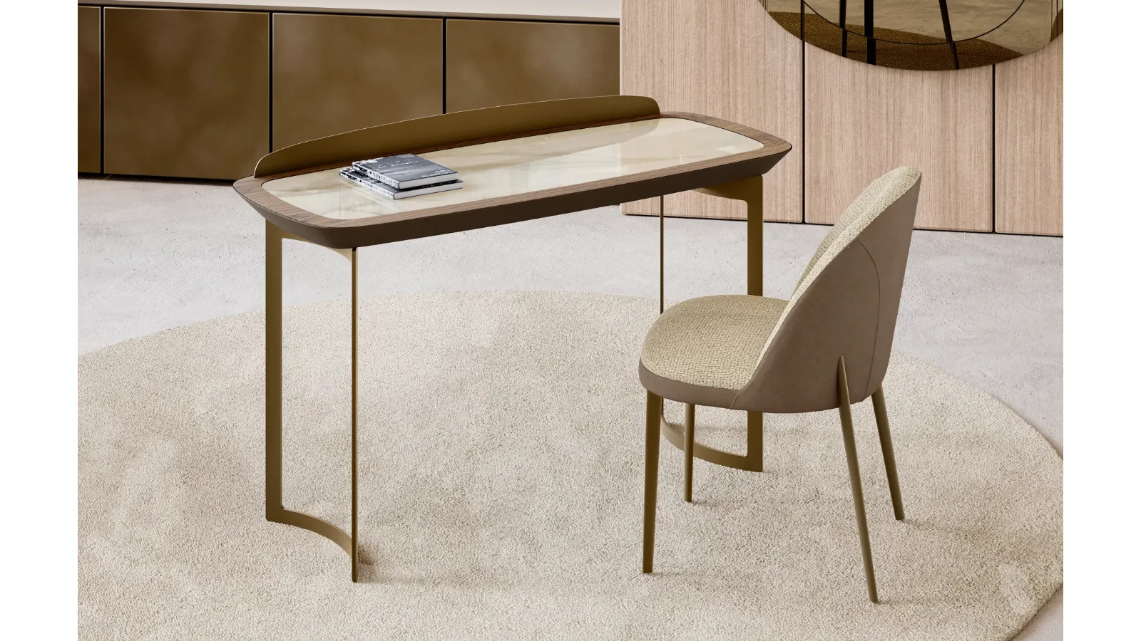 Icon desk writing desk with ceramic top by Eforma