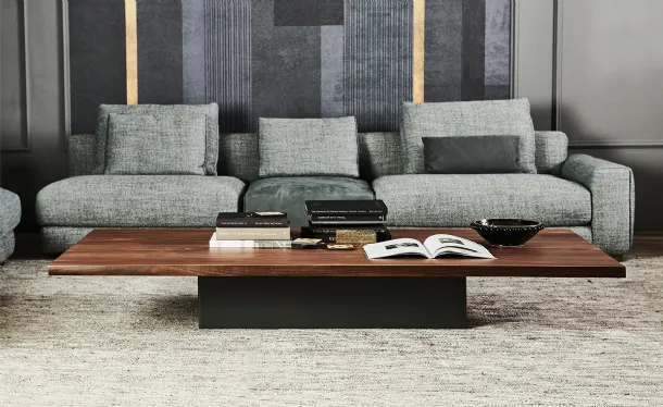 Idem coffee table in Canaletto walnut by Cattelan Italia