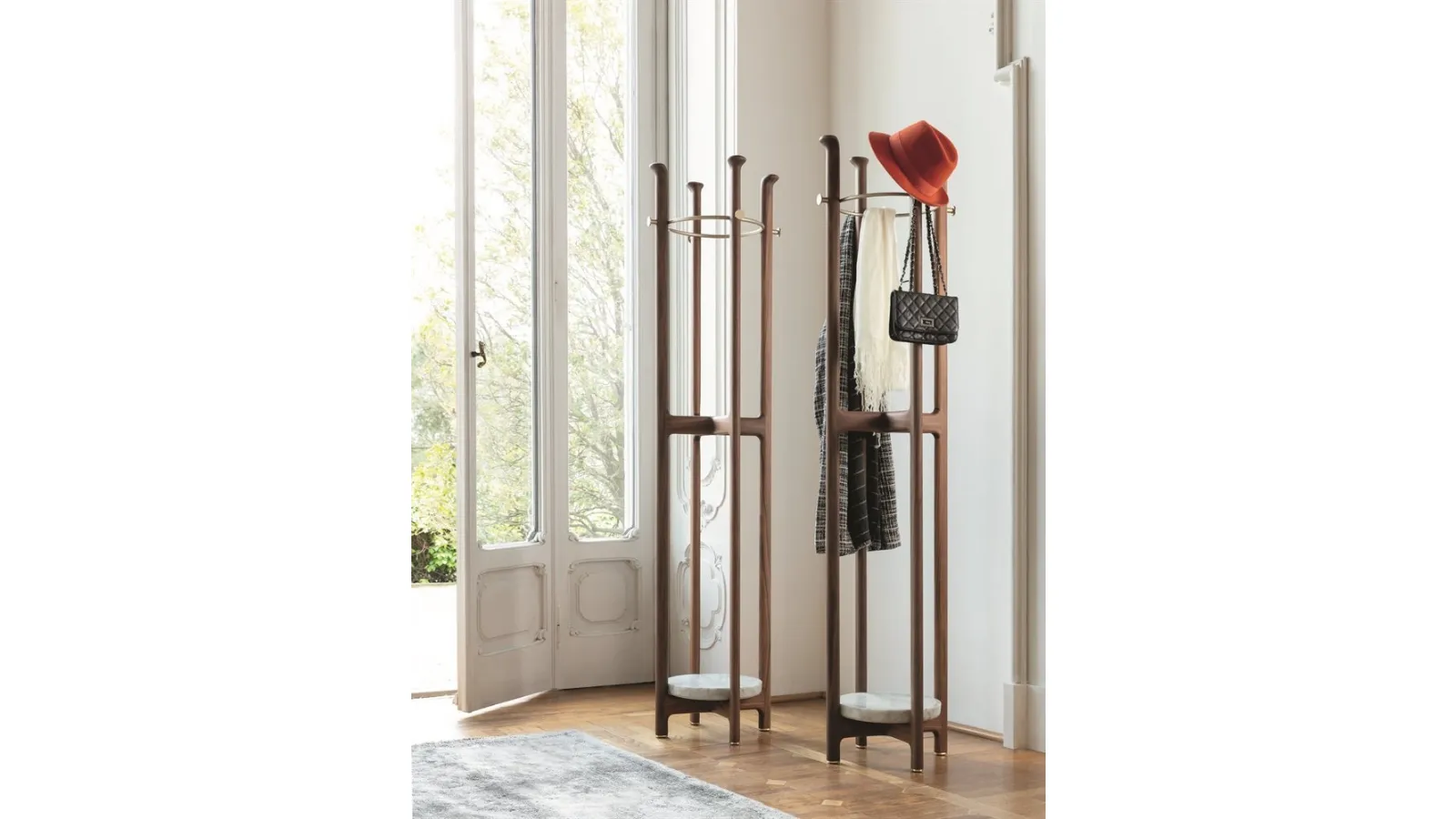 Solid wood coat rack Igor by Porada