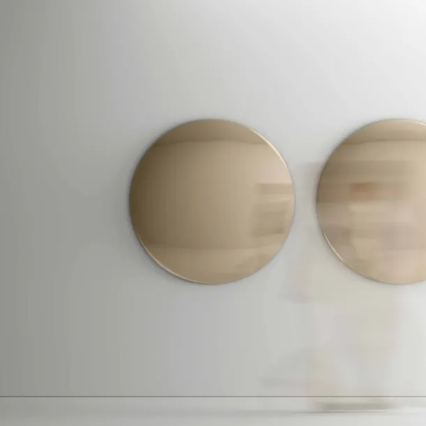 Iris curved glass mirror by Tonelli