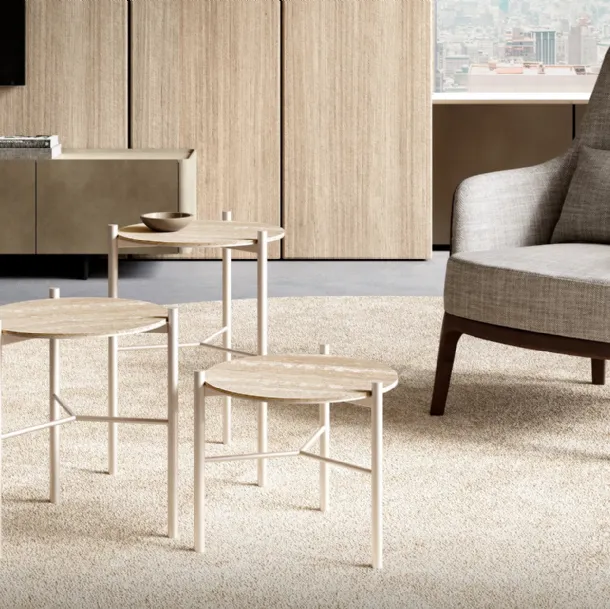 Jack coffee table with ceramic top by Eforma