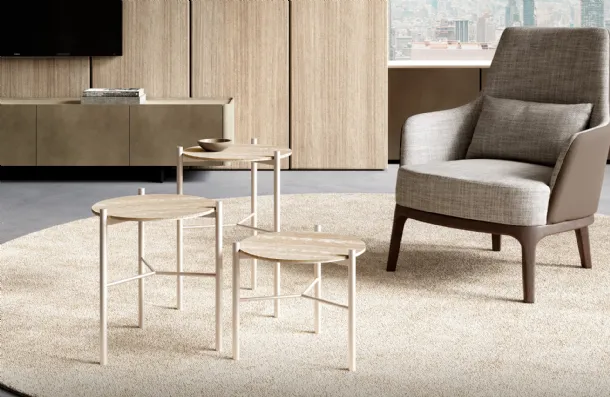 Jack coffee table with ceramic top by Eforma