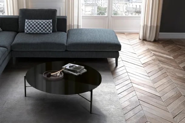 Jack side table with crystal top by Eforma