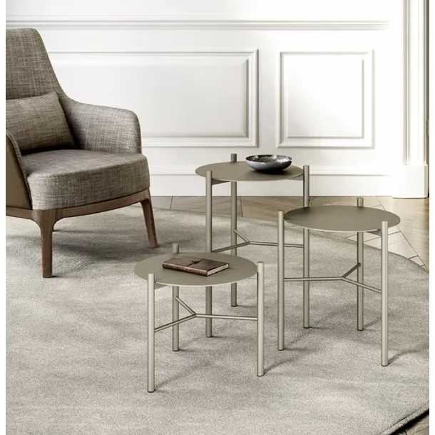 Jack metal side table by Eforma