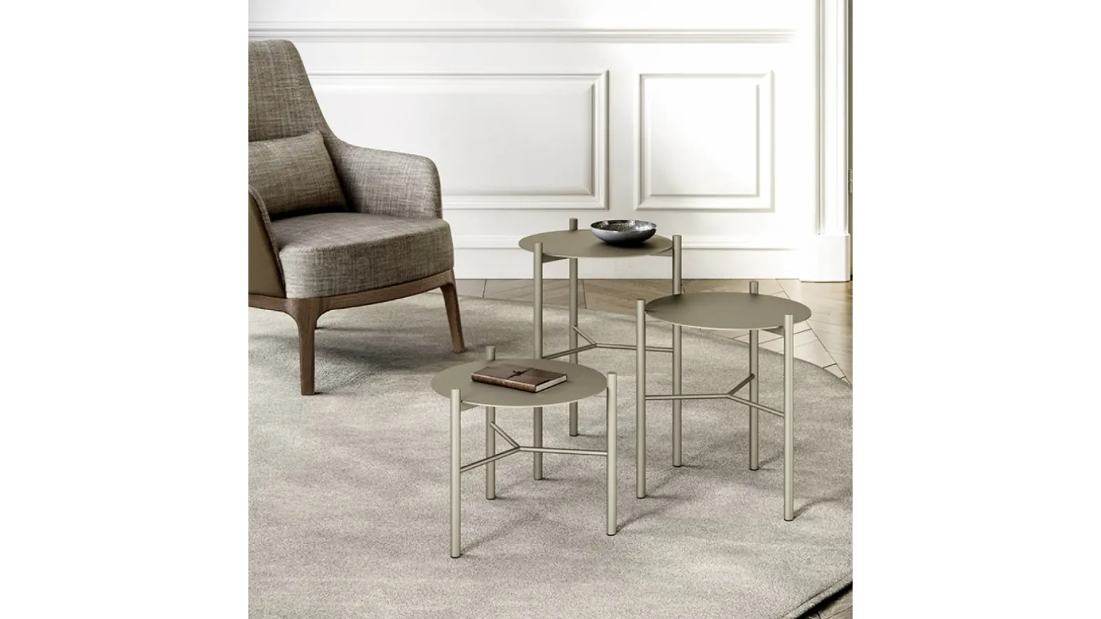 Jack metal side table by Eforma