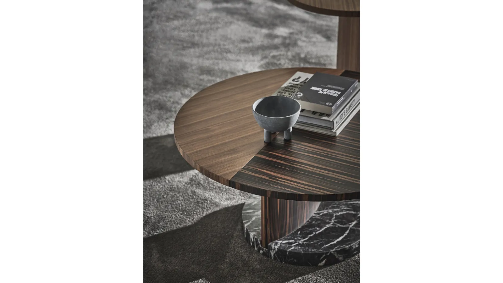 Round Leaf side tables by Porada