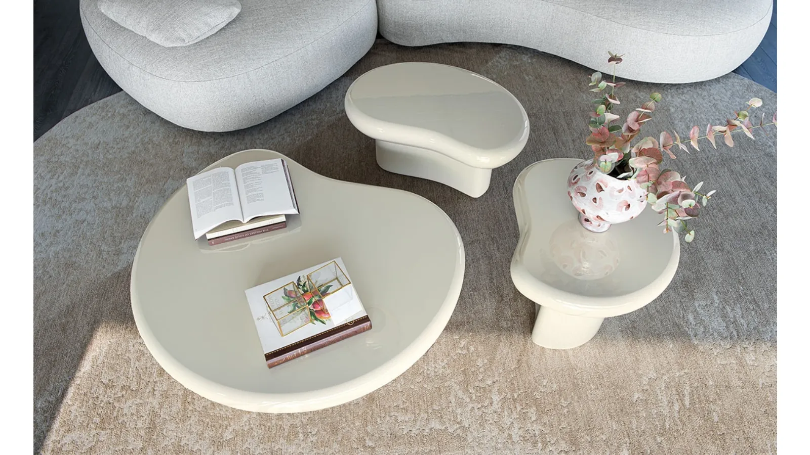 Matera ceramic side tables by Cattelan Italia