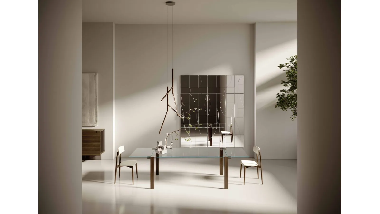 Maybe mirror with a black lacquered wood frame covered by a superimposition of Tonelli mirrors