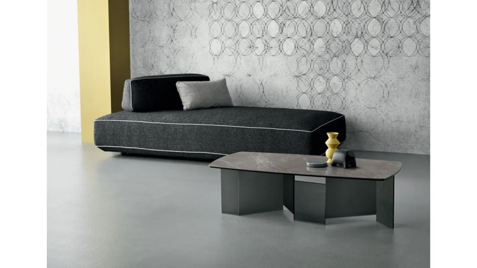 Metropolis ceramic coffee table by Tonelli