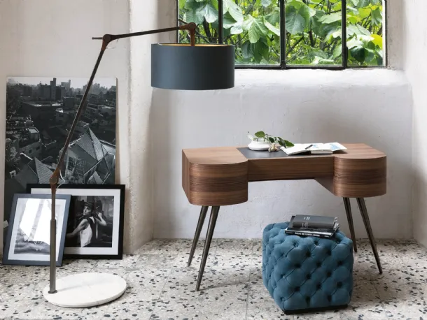 Micol walnut desk by Porada