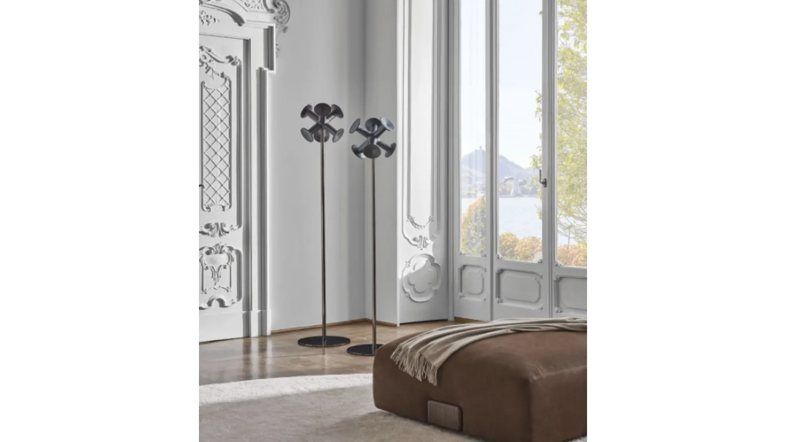 Porada Wooden and Metal Knot Coat Rack