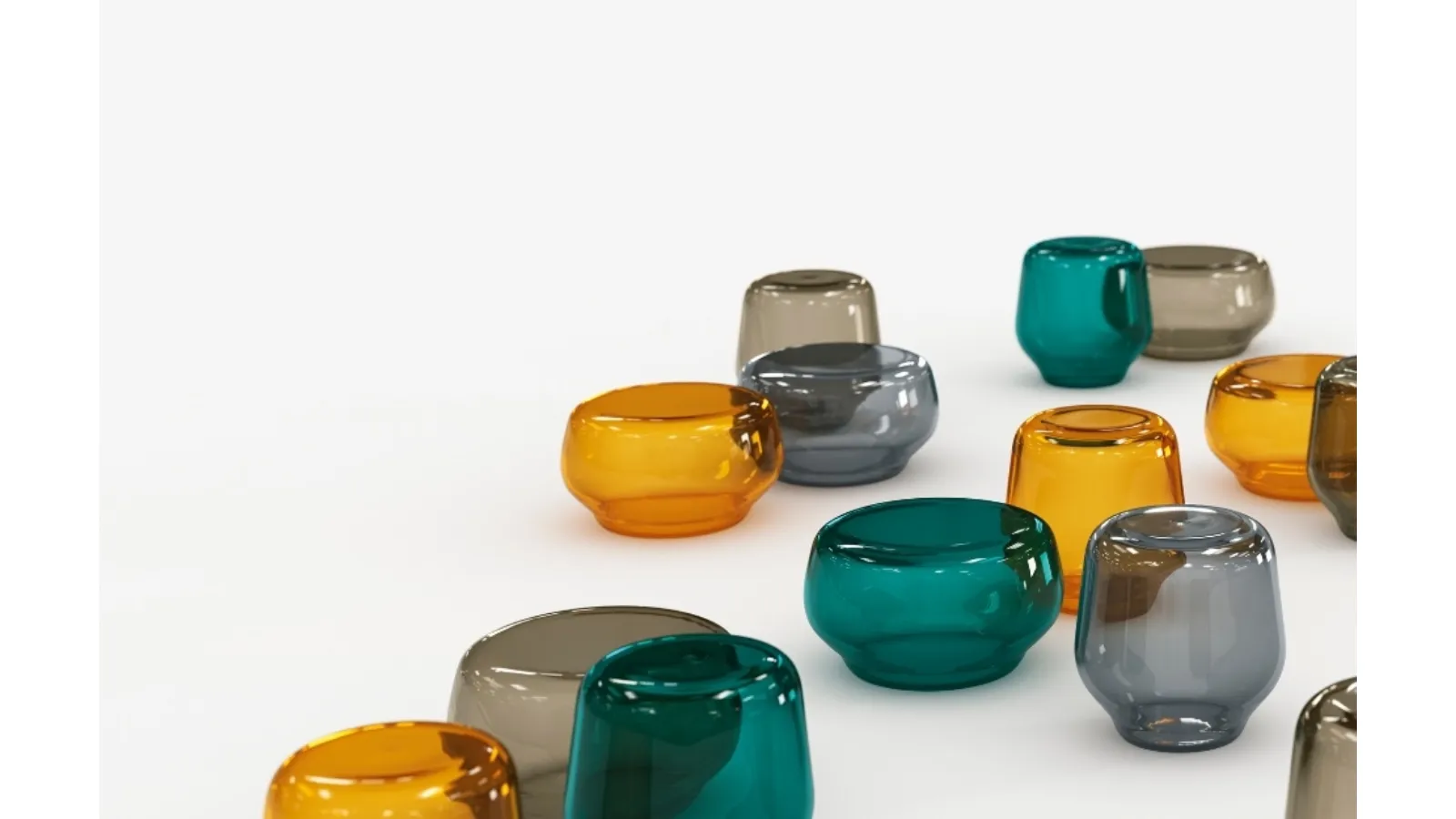 Oasis Blown Glass Coffee Table by Tonelli