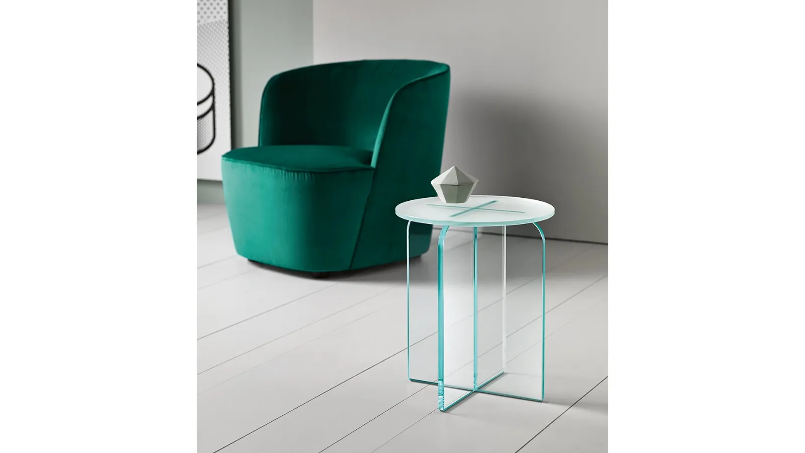 Opalina Side Table by Tonelli