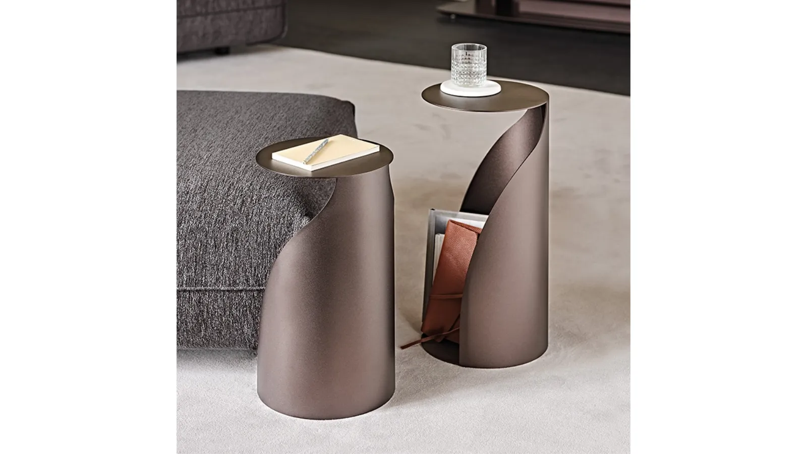 Penguin painted steel side table by Cattelan Italia
