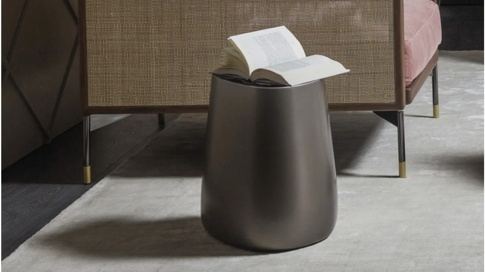 Bronze Pico polyurethane side table by Vibieffe