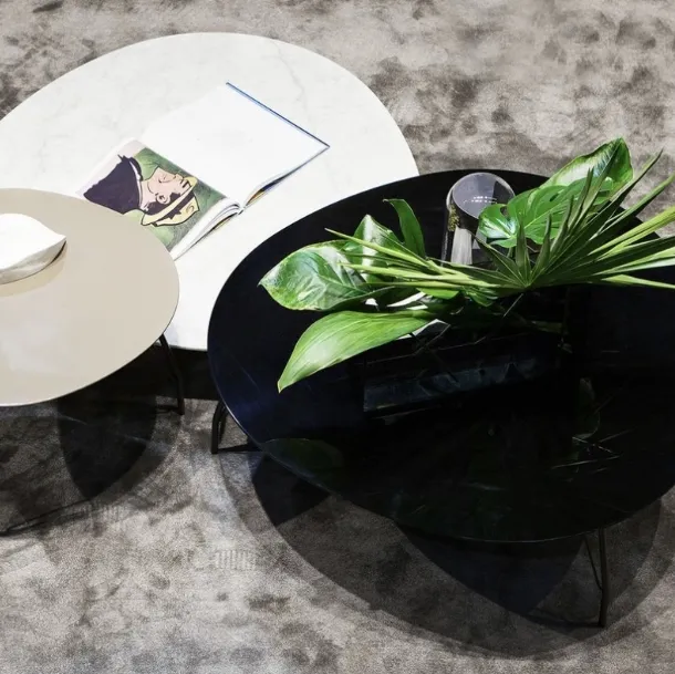 Pop coffee table with Vibieffe marble top