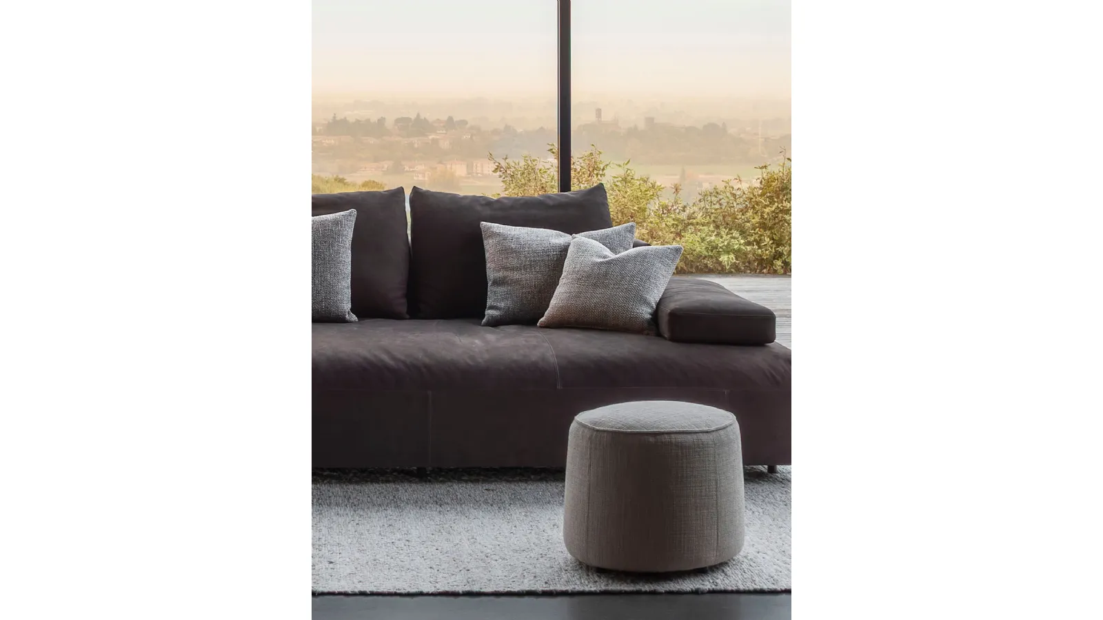 Pouf Pond in padded fabric by Desirèe