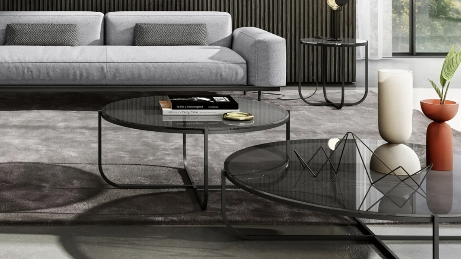 Vibieffe Round Quadri Coffee Table