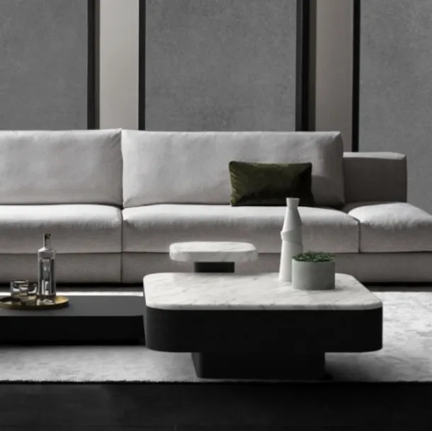 Quadri Tondo Marble Coffee Table from Vibieffe