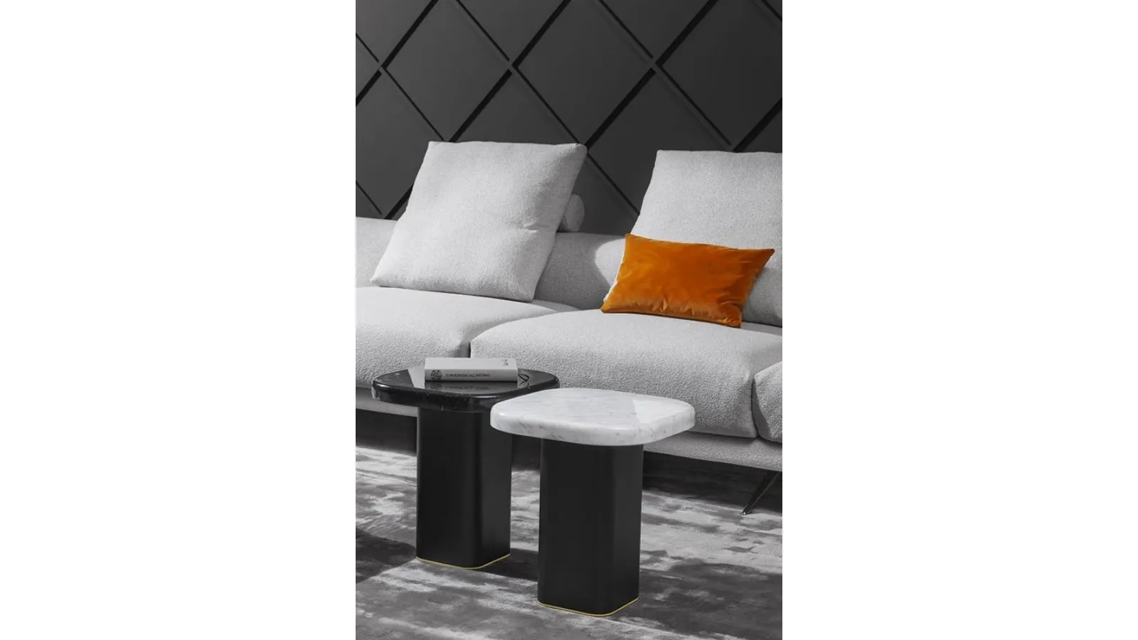 Quadri Tondo Marble Coffee Table from Vibieffe